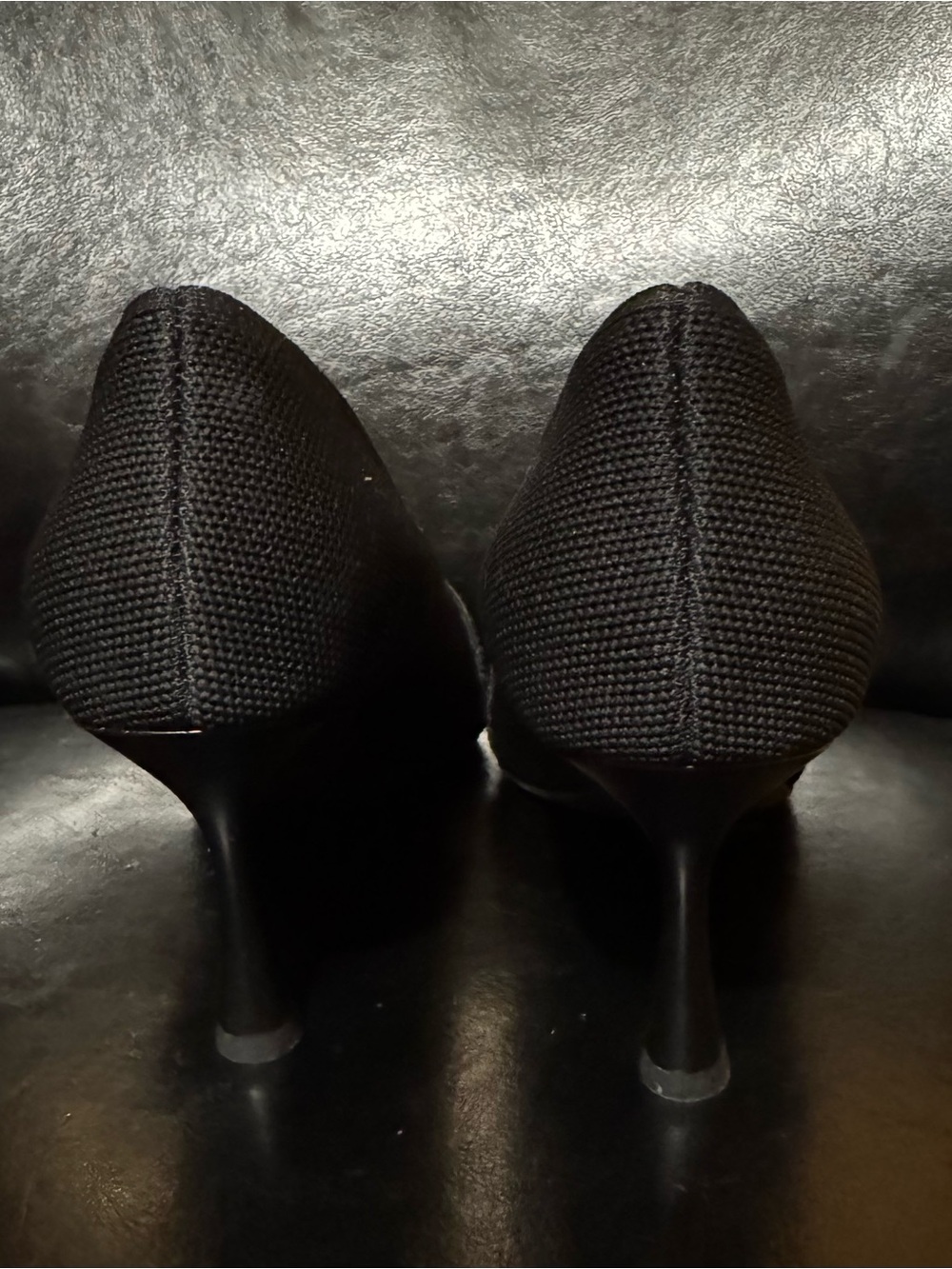Cosy Island Elite Loaf Pointed Toe Heeled Pumps Elegant Dress Shoes Black size 9 - Picture 3 of 6